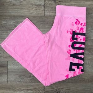 VS Pink Leopard Cheetah Sweatpants - S